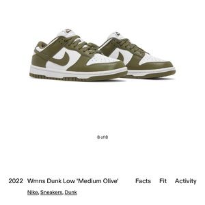 Nike dunks low olive green